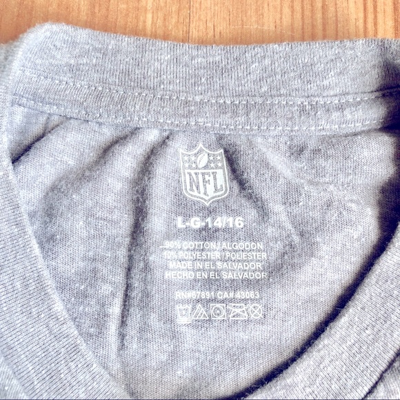 NFL Indianapolis Colts Tee Shirt Short Sleeve Gray Large 14/16 Boy’s - Picture 3 of 14